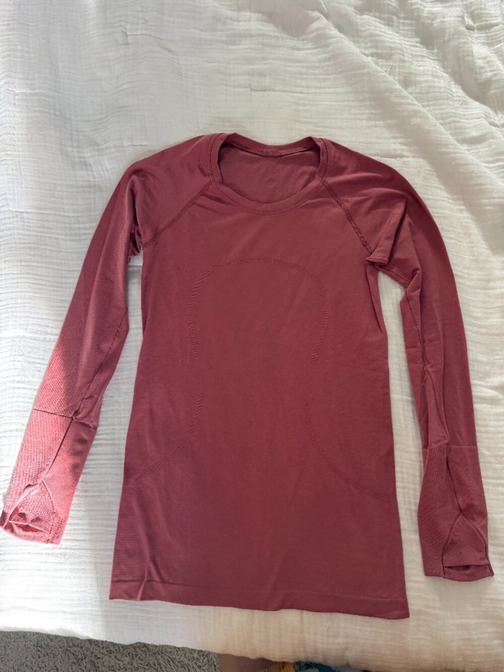 Lululemon Swiftly Tech Long Sleeve - Berry Mauve Pink - Size 6 - Like New